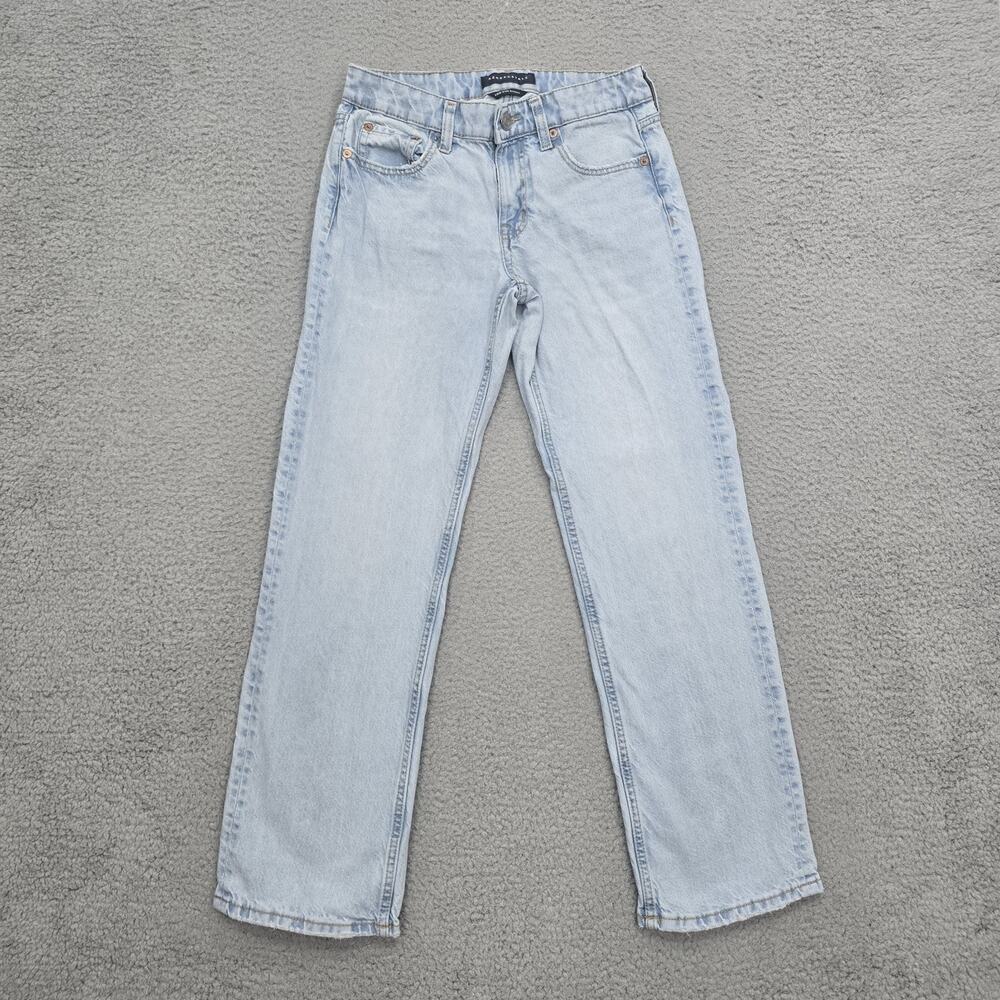 Aeropostale Womens Low Rise Baggy Jeans Light Wash Denim Size 0 Short